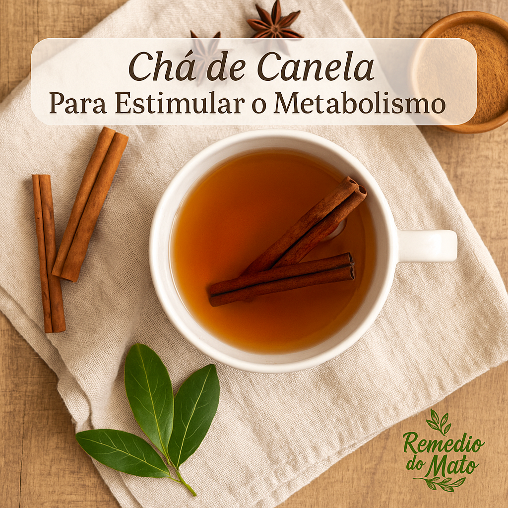 🌿 Chá de Canela Para Estimular o Metabolismo